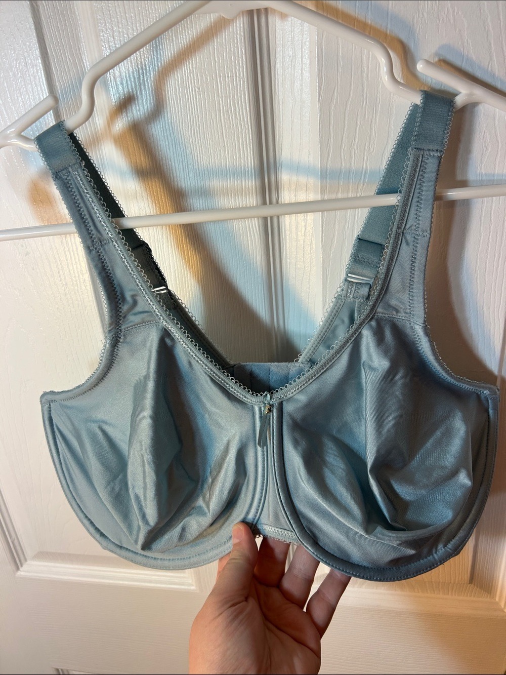 Wacoal Light Blue Unpadded Full Coverage Bra size 38DDD style 855192